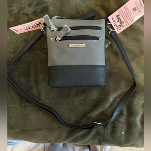 Stone & Co. Gray and Black Crossbody Bag